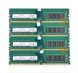 Samsung 32GB 4X 8GB PC4-2400T DDR4 2400MHz 288Pin UDIMM Desktop Memory RAM - Picture 1 of 21