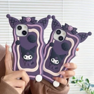 Silicone Kuromi Protection Case Shockproof Cute Cover For iPhone 15 14 13 12 11 - Picture 1 of 6