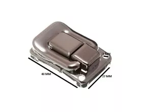 Case Catch Toggle Box Chest Latch 39mm X 29mm Np + Fixings Pack Of 3 - Picture 1 of 1