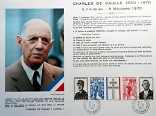 Special Death Of General de Gaulle France Sheet Philatelic