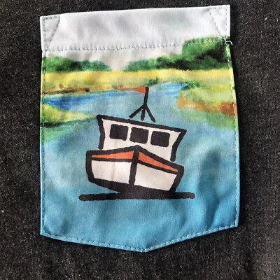 Camiseta Low Tide Brewing Johns Island Talla Pequeña Negra Manga Corta Bolsillo en el Pecho Foto 1 de 4