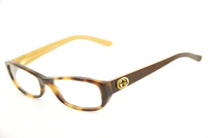 New Authentic Gucci Glasses 3202 O36 Tortoise Yellow 51mm Frames Eyeglasses RX - Picture 1 of 7