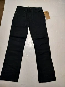 NEW Hurley size 8 black jeans pants '84 Slim fit straight boys pants 26 x 25 - Picture 1 of 2