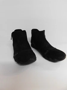 Skechers Relaxd Fit Suede Biker Ankle Boots-Earthy Chic-Black-9M-A386110-PO - Picture 1 of 3
