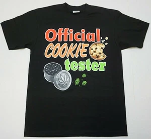 Marijuana T-Shirt Official Tester Weed Urban Streetwear Tee Herren XL Schwarz Neu - Bild 1 von 2