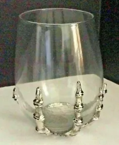 Vaso de vino sin tallos de granero de cerámica Halloween nuevo envío rápido - Imagen 1 de 1