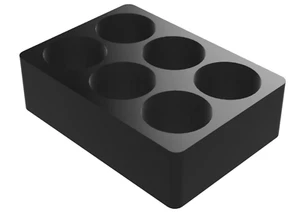 D Cell Plastic Battery Tray Stand Holds 6 Cells - Picture 1 of 2