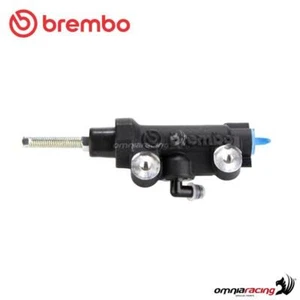 Bomba de freno Brembo lado trasero 12 mm cuerpo negro 48,8 mm salida recta PS12,7E - Imagen 1 de 10