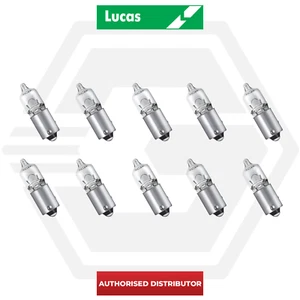 10 X LUCAS LLB434 BAX9S 12V 6W CAR BULB SIDELIGHTS H6W SINGLE CONTACT BAYONET - Picture 1 of 3