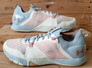 Under Armour TriBase Reign 2 Trainers 3022614-602 Pink/Blue UK4.5/US7/EU38 - Picture 1 of 12