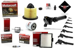 Kit de puesta a punto Ford F250 1997 5,4 L bobina de encendido V8 DG508 SP459 FA1632 FG872 EV238 - Imagen 1 de 12