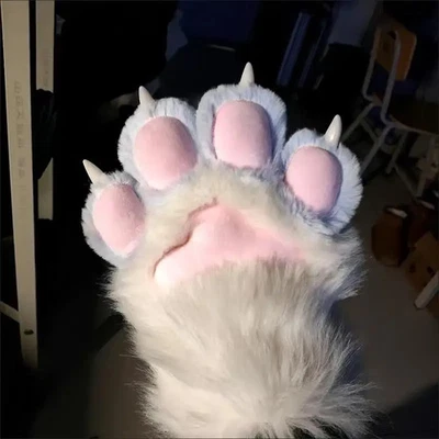 Plüsch Katzenpfotenhandschuh Cosplay Bühnenpartys Geschenk Katzenpfote - Bild 1 von 4