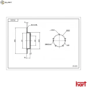 2x BRAKE DISC 214 345 FOR SUZUKI SAMURAI/Closed/Off-Road/Vehicle SJ410/Cabrio - Picture 1 of 9