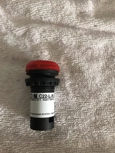 Eaton 22-L-R- 25 22mm/24VDC Illuminated Push Button - Picture 1 of 4