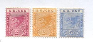 Malaya Sungei Ujong 1891-94 2-2 cents and 5 cents mint o.g. hinged - Picture 1 of 1