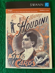 Swann Galleries 2002 catalog MAGIC: THE MANNY WELTMAN HOUDINI COLLECTION - Picture 1 of 2