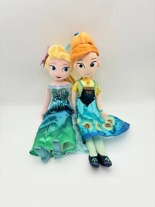 "Juego de Peluche Disney Frozen Anna And Elsa Sisters Park Exclusivo LET IT GO OLAF 18""" - Imagen 1 de 5