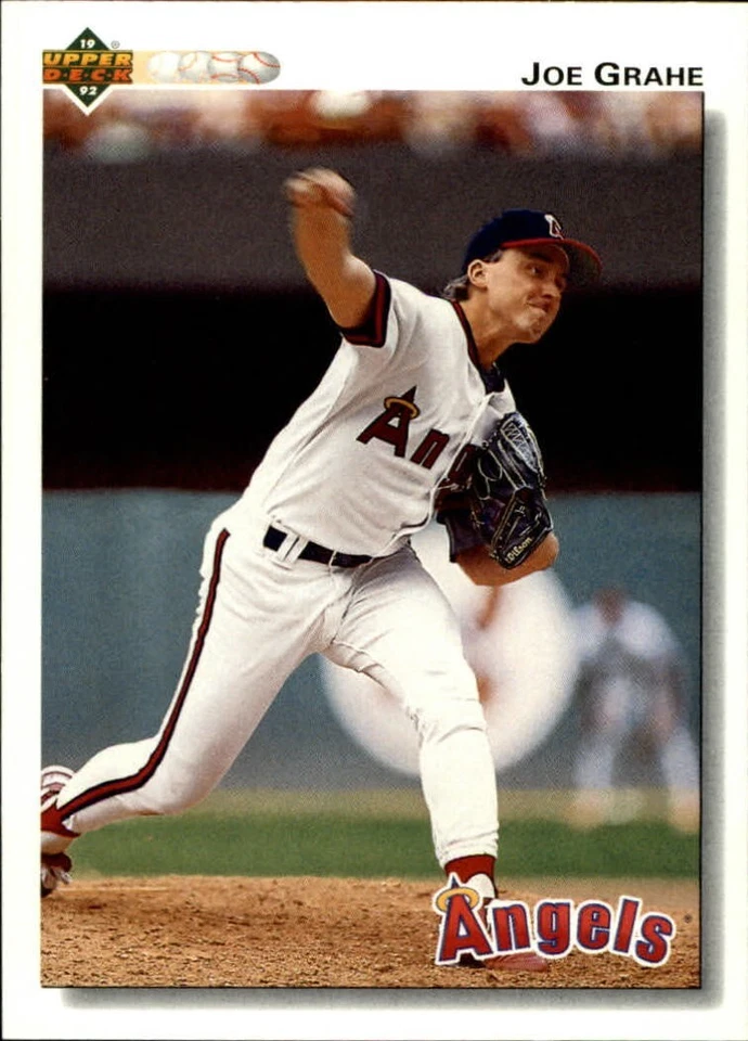 Joe Grahe 1992 Upper Deck MLB #542 Baseball Card California Angels - Image 1 of 2