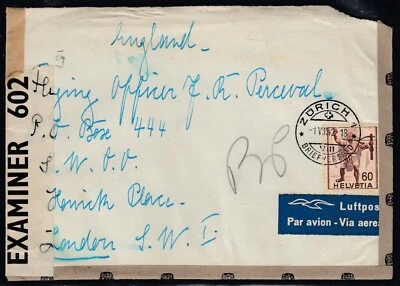 US 1942 censored cover to PO BOX 444 in Bletchley Park - UNDERCOVER mail - Image 1 of 2