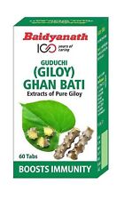 Baidyanath Guduchi (Giloy) Ghanvati - 60 tabletas (paquete de 2) - Ayuda a...