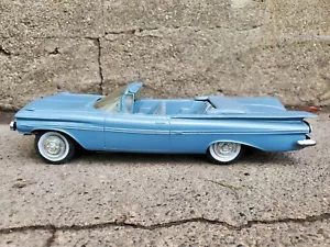 SMP 1959 Chevy Impala Friction Promo 1:25 Scale Plastic Dealer Model Car Blue - Picture 1 of 8