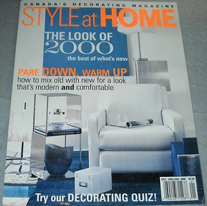 Style at Home Magazine Dec 1999/Jan 2000 The Look of 2000 The Best of What's New - Bild 1 von 12