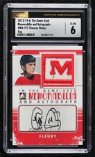 2013-14 In the Game-Used Memorabilia and Tag 1/1 Theoren Fleury CSG 6 Patch Auto