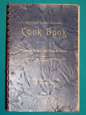 1946 White Salmon WA Cookbook American Legion Evan Childs Unit No. 87 Foto 1 de 4