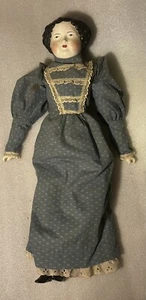 25” German Hertwig ? Porcelain Doll - Unsure If Reproduction - See Photos - Picture 1 of 9