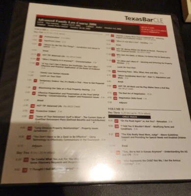 Texas Bar CLE Advanced Family Law Course 2006 Vol 2  - Image 1 of 4