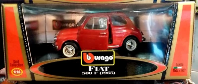 FIAT 500F  OPEN  ROOF  1965 BURAGO 3304  1/18 - Image 1 of 2
