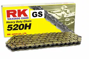 RK 520H Heavy Duty Gold Street MX Motocross Motorbike Chain - 120 links - Picture 1 of 1