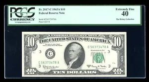 DBR 1963-A $10 FRN Philadelphia Fr. 2017-C PCGS XF-40 Serial C56373478A - Picture 1 of 2