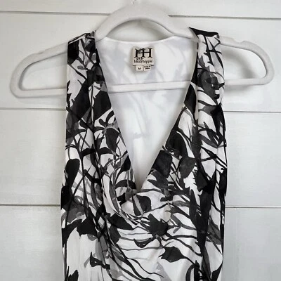 Haute Hippie 100% Silk Draped-Neck Racerback Maxi Dress Women Medium Swan $495 - Image 1 of 4