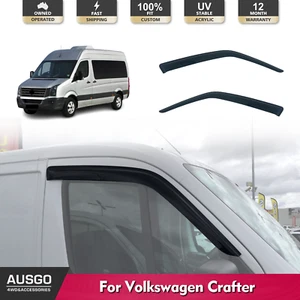 AUSGO Weather Shields for Volkswagen Crafter 2006-2016 Weathershields - Picture 1 of 7