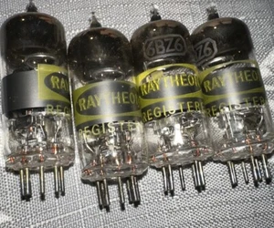 (4) 6BZ6 Raytheon NIB, NOS Vacuum Tubes, Matched Set, - Picture 1 of 3