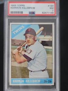 1966 Topps Baseball Card #120 Harmon Killebrew (NM) PSA 7 - Picture 1 of 2