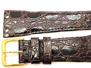 LASSALE (by Seiko) MEN'S 18MM BURGUNDY REPLACEMENT LEATHER WATCH BAND 110-18 - Picture 1 of 5