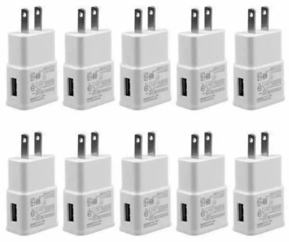 Lot 2A USB Wall Charger Plug Home Power Adapter For iPhone Samsung Android LGHTC - Image 1 of 4
