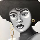 The eclipse 5 | female portrait african girl portrait black and white face art 
