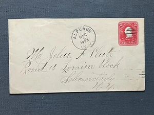 1906 ALPLAUS NY NICE CANCEL ! +SCHENECTADY MACHINE CANCEL ! CLUTE PSE STATIONERY - Picture 1 of 2