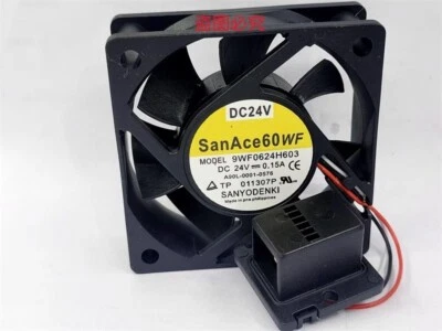 Sanyo 9WF0624H603 6020 24V 0.15A 6CM Cooling Fan - Image 1 of 2