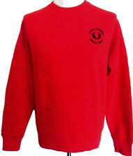 FRED PERRY Men's Sweater Chest Logo Crew Neck M3384 Red Size: Small