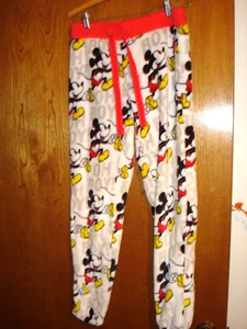 Pantalones de salón de lana para mujer Disney Mickey Mouse pijama pantalones dormir S - Imagen 1 de 4