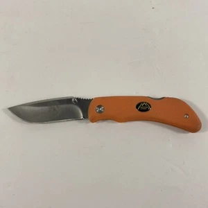 Outdoor Edge Pocket Knife Mini-Grip Lockback Orange Folding 8Cr13MoV MB20C - Picture 1 of 11
