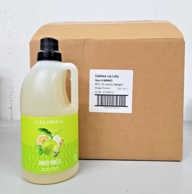 (6 PACK) Caldrea Detergent, GINGER POMELO, 64 oz - Plant Based - DISCONTINUED