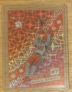 Khalil Barnes Clemson Onit Athlete🔥RARE HOLO SLIDE ICON PARALLEL🔥 - Bild 1 von 2