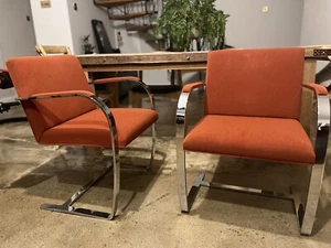 KNOLL 2 X Terracotta meeting chairs - Picture 1 of 9
