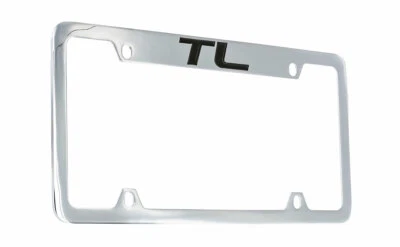 Soporte para marco de matrícula de metal grabado superior cromado Acura TL Foto 1 de 4