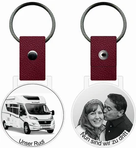 Schlüsselanhänger "Vanlife" Personalisiert aus Edelstahl, Gravur Bild Foto - Bild 1 von 9